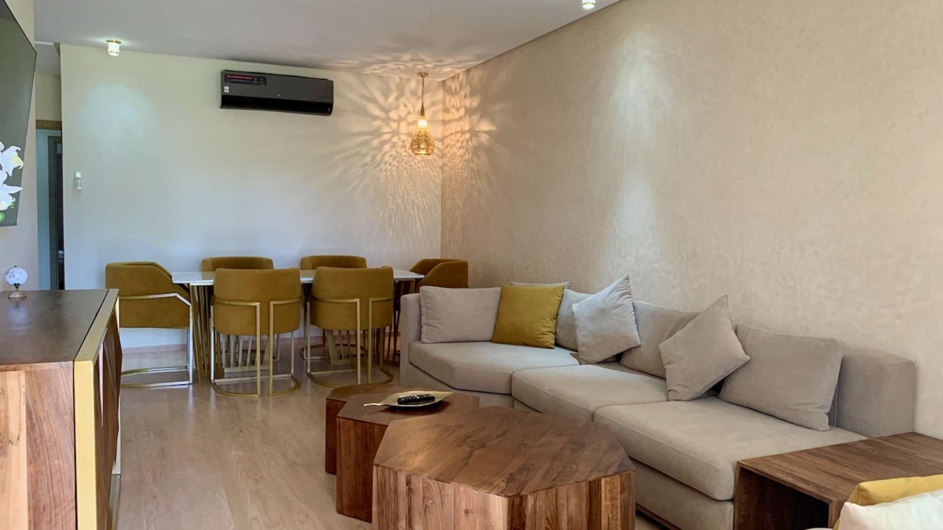 Location longue durée ,Appartement,Superbe appartement neuf 3 chambres salon avec jardin à Prestigia Golf,Marrakech,Golf Prestigia