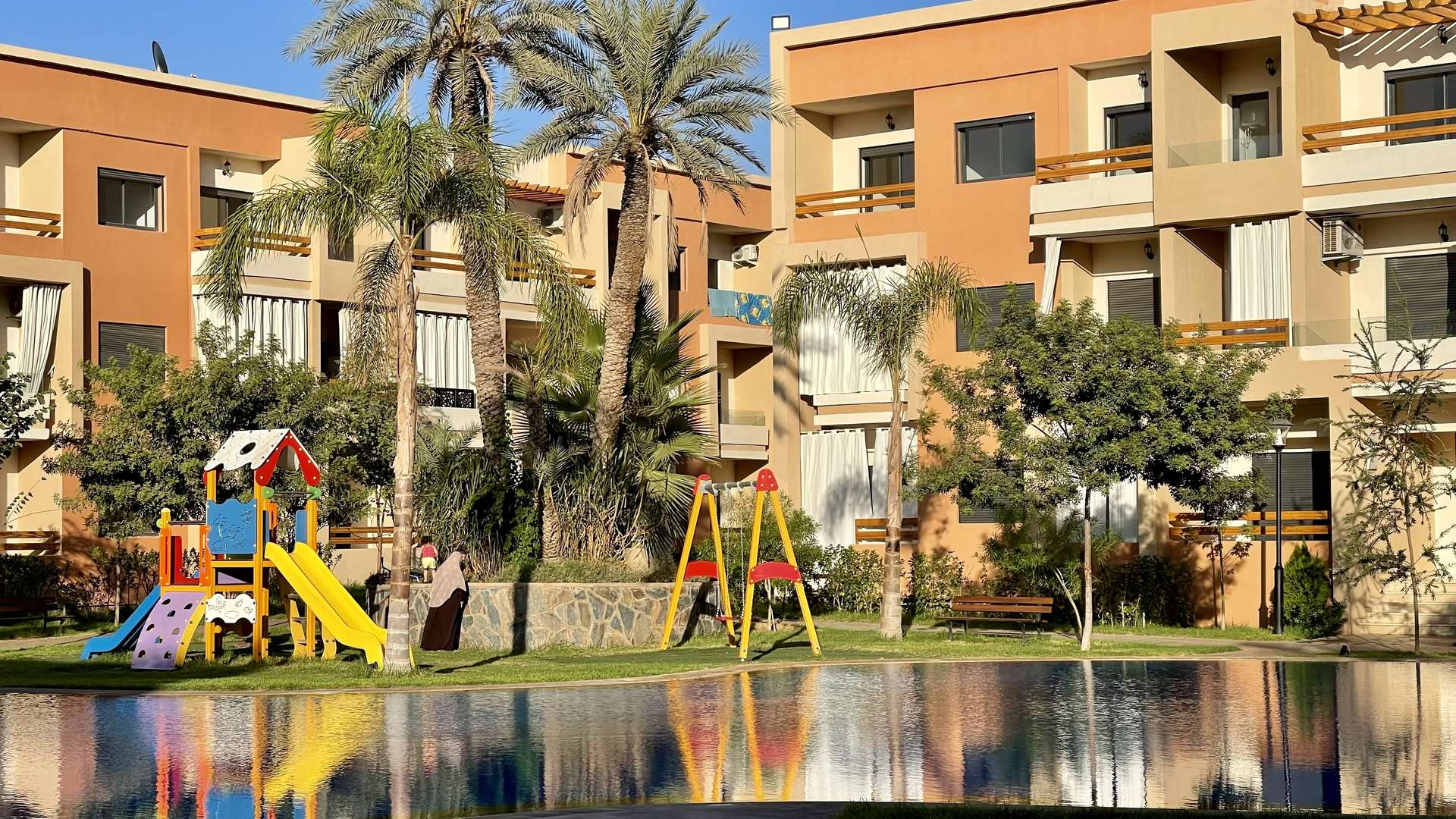 Location longue durée ,Appartement,Appartement 1ch Salon dans une belle résidence avec piscine près de l'écopa Majorelles à Targa,Marrakech,Targa