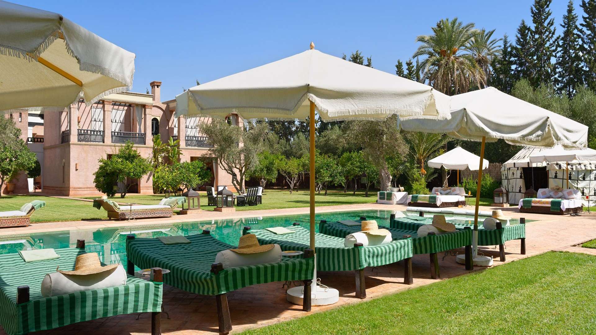 Location de vacances,Villa,Propriété privée de luxe avec 7 suites d’exception, services hôteliers, tennis, spa,…,Marrakech,Palmeraie