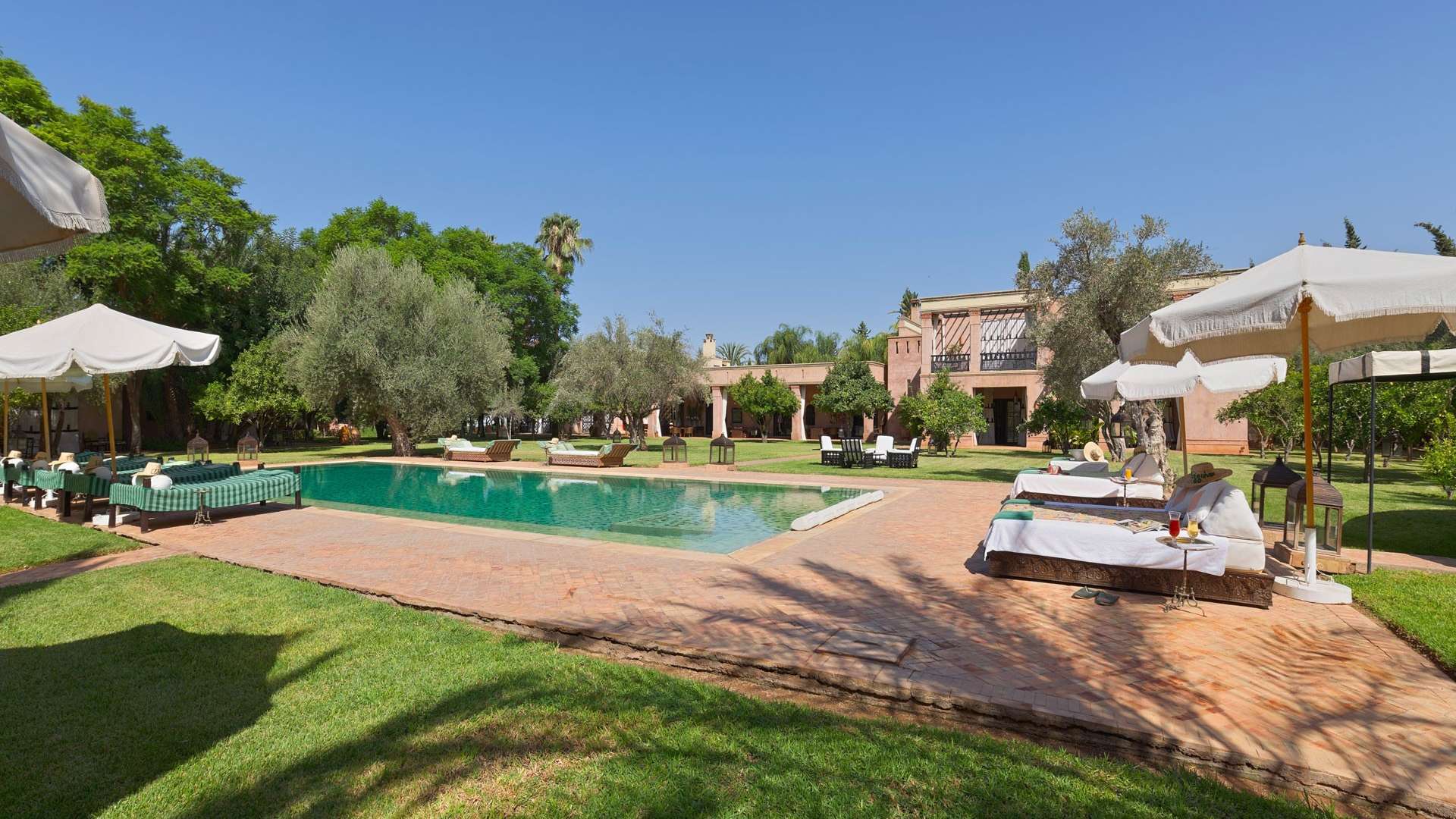 Location de vacances,Villa,Propriété privée de luxe avec 7 suites d’exception, services hôteliers, tennis, spa,…,Marrakech,Palmeraie