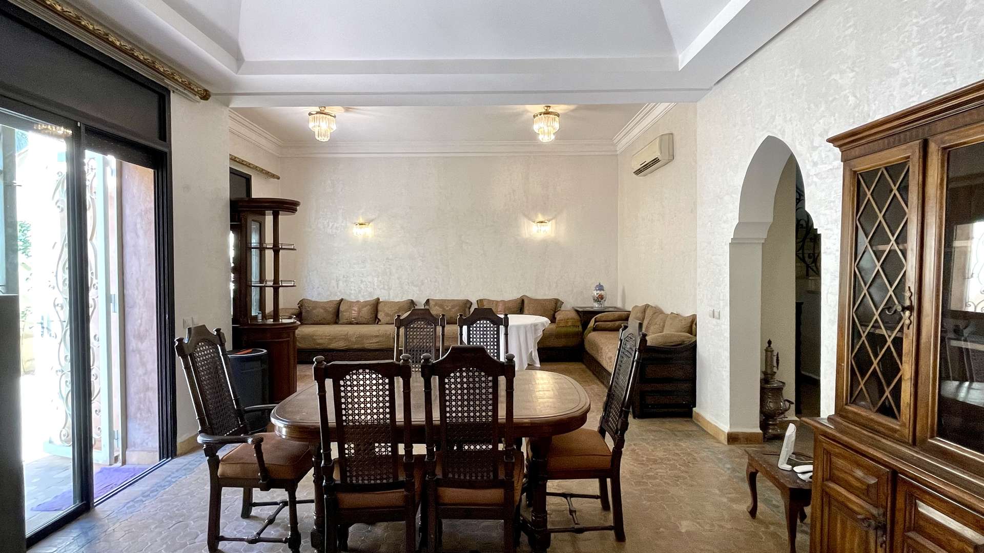Location longue durée ,Villa,Villa 3ch meublée dans une résidence sécurisée à proximité de Carrefour Targa,Marrakech,Targa
