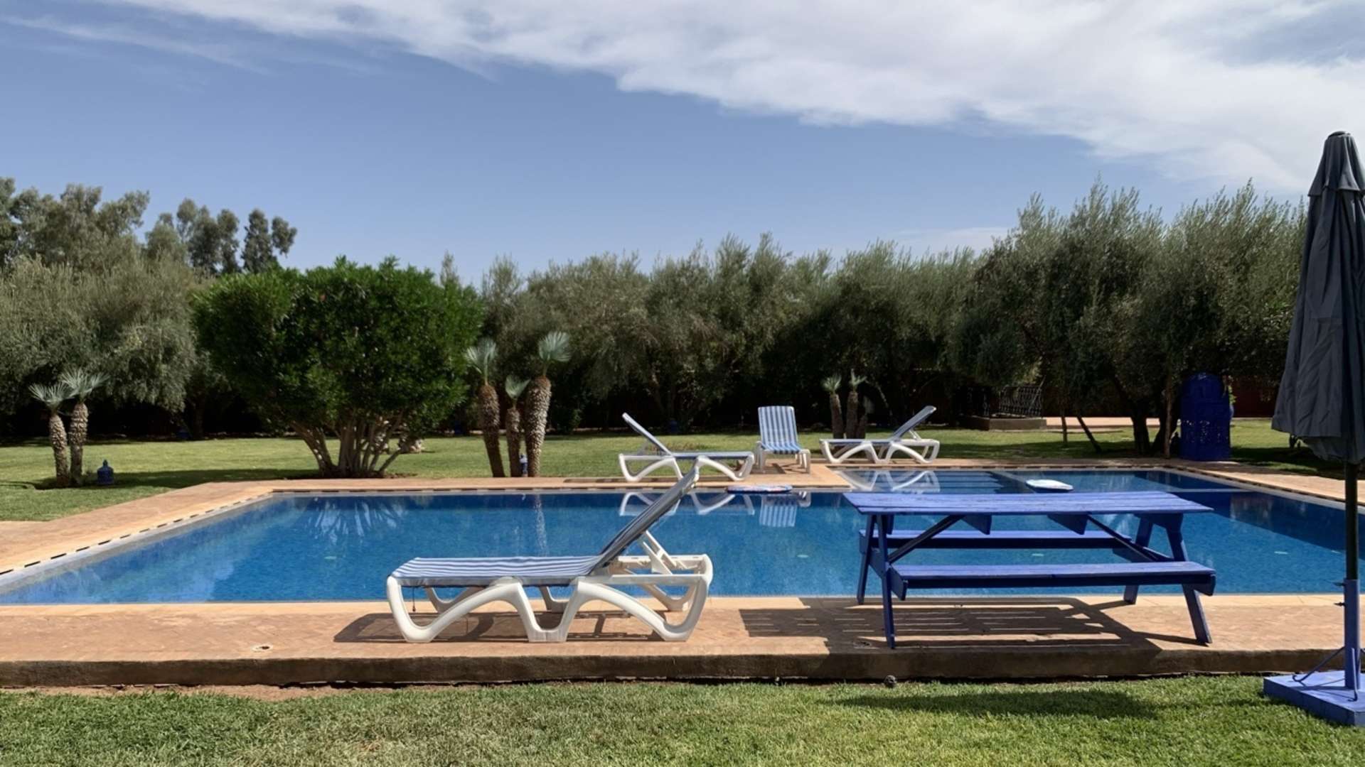 Location longue durée ,Villa,Location villa 3ch de luxe à Marrakech. Surface totale 10.000 m². Meublée,Marrakech,Route d'Ouarzazate