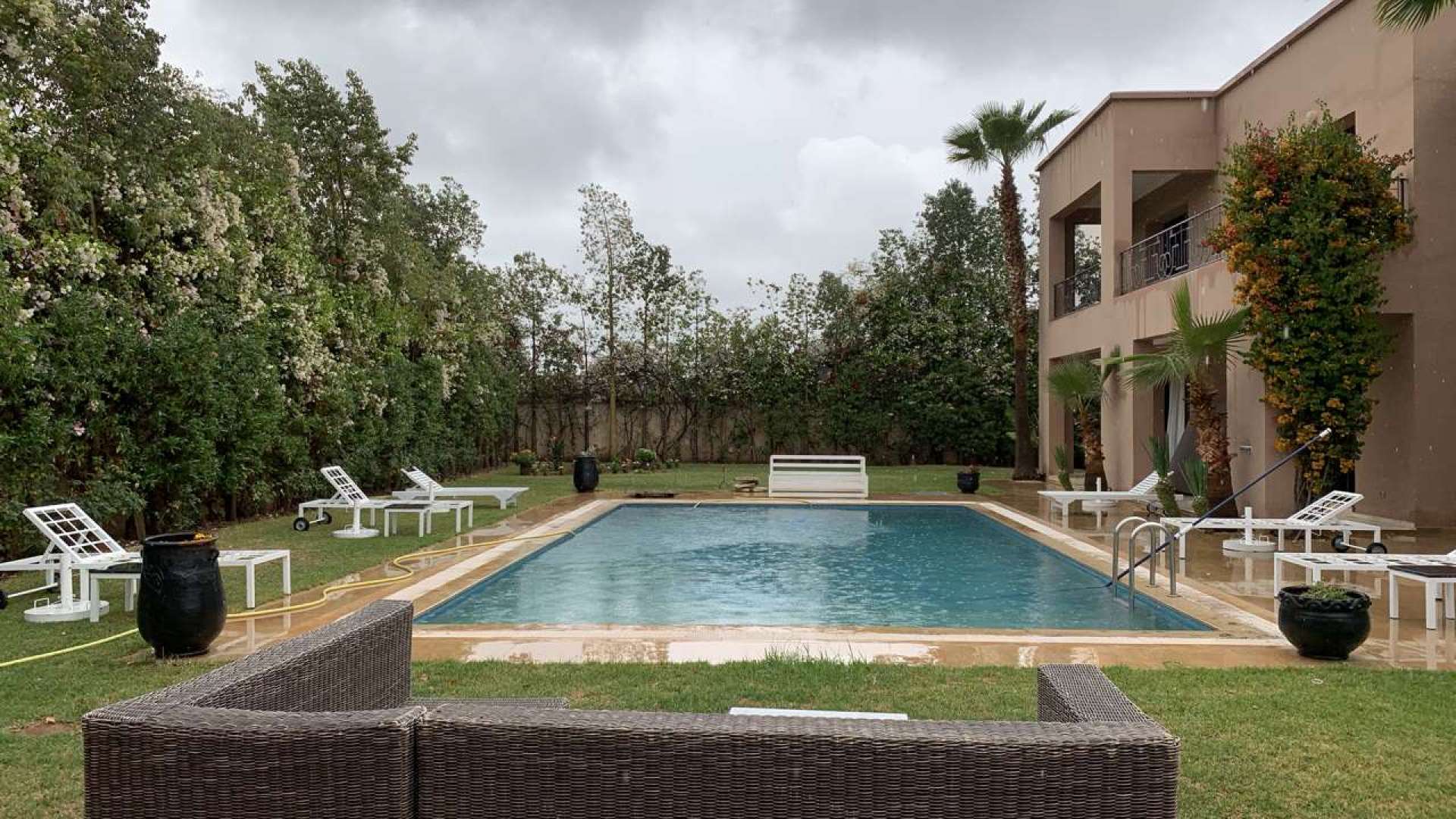 Location longue durée ,Villa,Magnifique villa meublée spacieuse de 5ch avec hammam et piscine dans le golf d'Amelkis,Marrakech,Amelkis Golf Resort