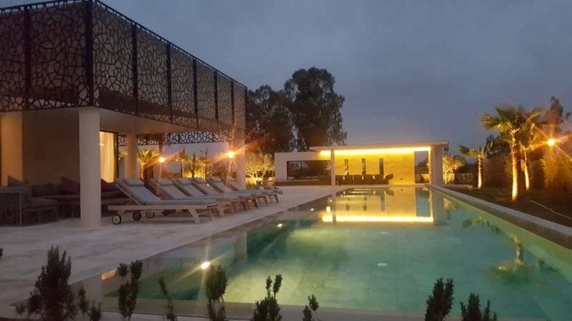 Location de vacances,Villa,Villa de luxe 5ch front de golf avec 2 piscines chauffées,Marrakech,Amelkis Golf Resort